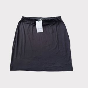 Bravo Soul Jade Jersey London Knit Stretchy Basic Black Skirt Size XL NWT